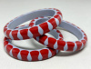 LG197 blue with red bowties resin bangles